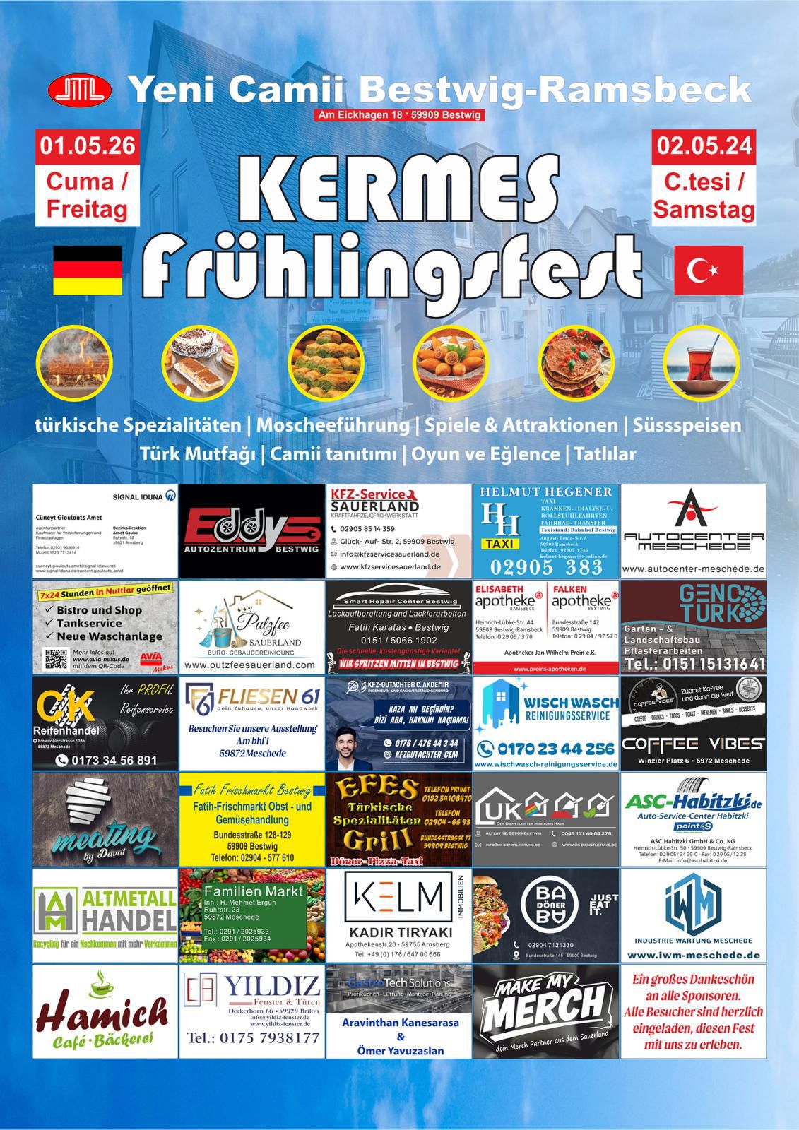 Einladung Kermes Frühlingsfest