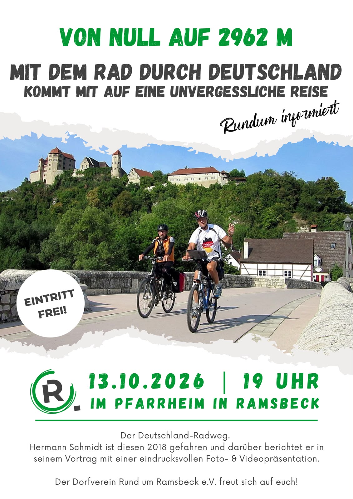 Von Null auf 2962 Meter – Mit dem Rad durch Deutschland