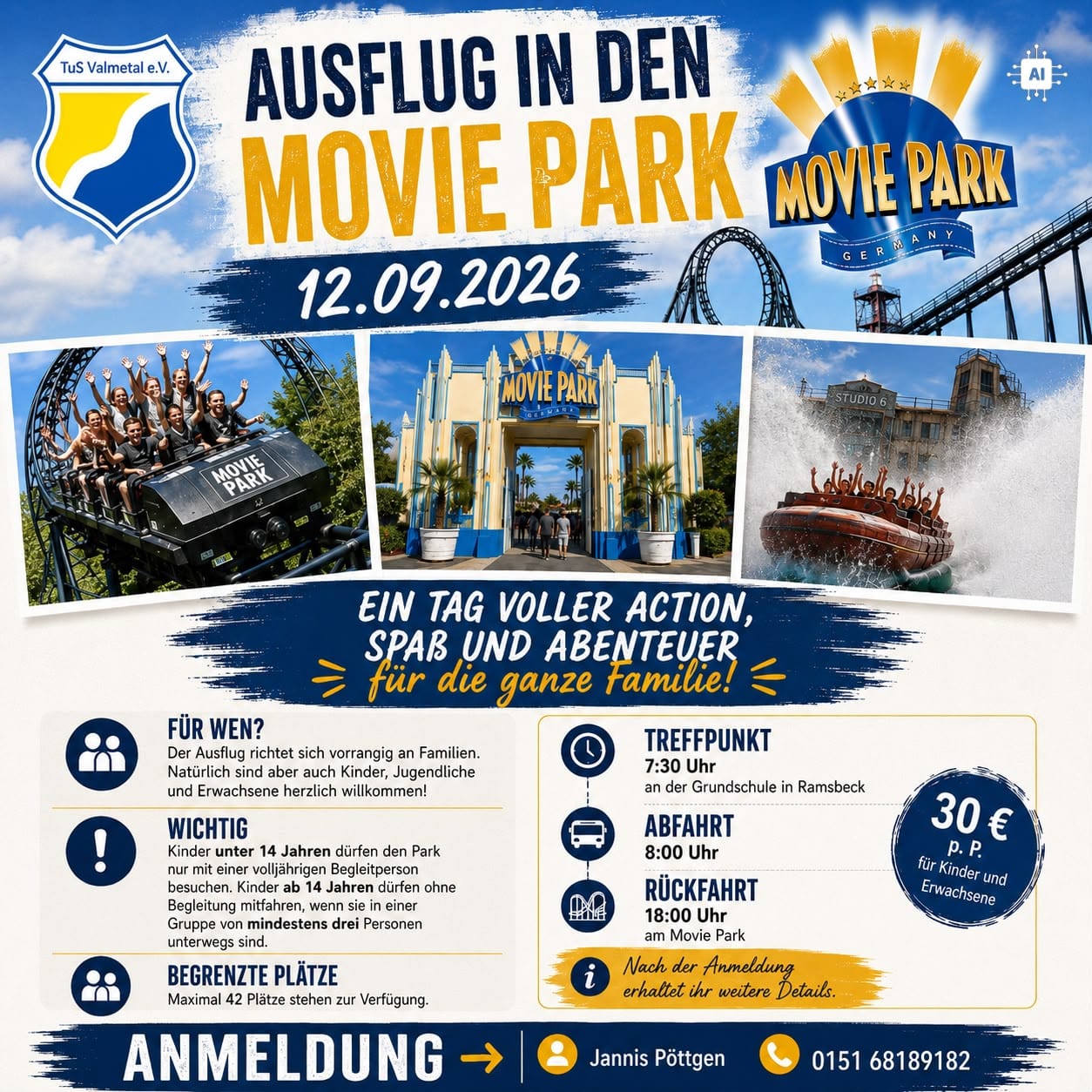 Ausflug in den Movie-Park